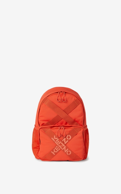 Kenzo Men Kenzo Sport Backpack Deep Orange